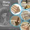 CraftySticks 10 Pack Round Wood Dowels 3/4 x 12 Inch Unfinished Pine Wood Dowels Made in The USA